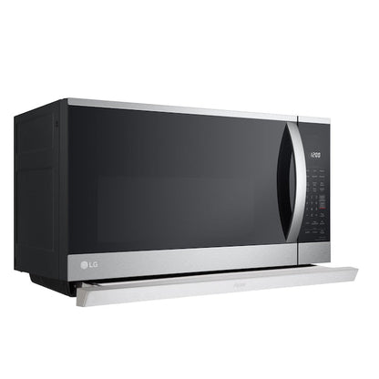 LG 2.1-cu ft 29.88-in Over-the-Range Microwave with Sensor Cooking ( PrintProof Stainless Steel )