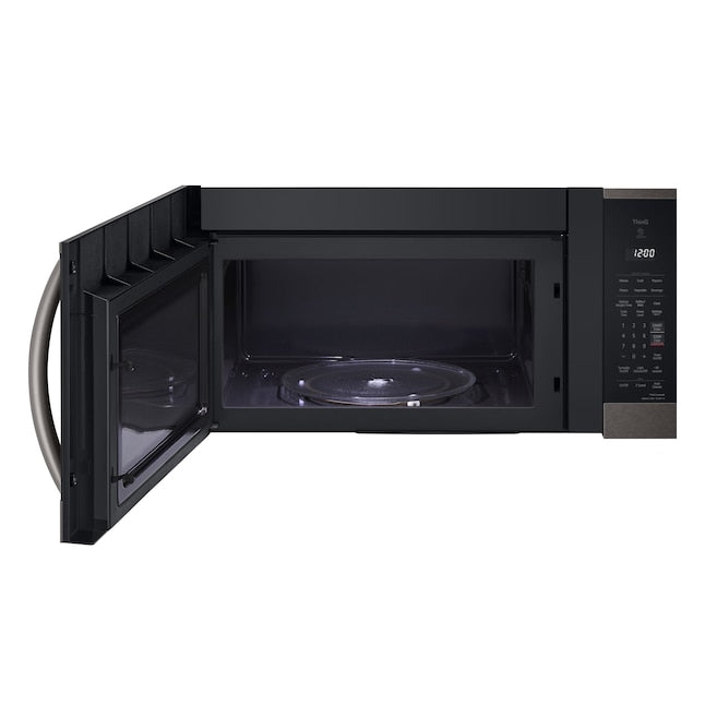 LG 1.8-cu ft 29.88-in Over-the-Range Microwave with Sensor Cooking ( PrintProof Black Stainless Steel )