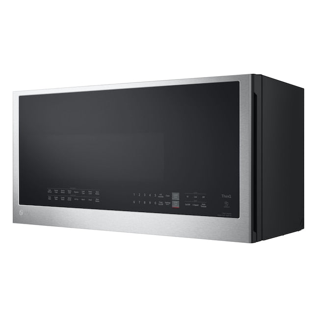 LG 1.8-cu ft 29.88-in Over-the-Range Microwave with Sensor Cooking ( PrintProof Black Stainless Steel )