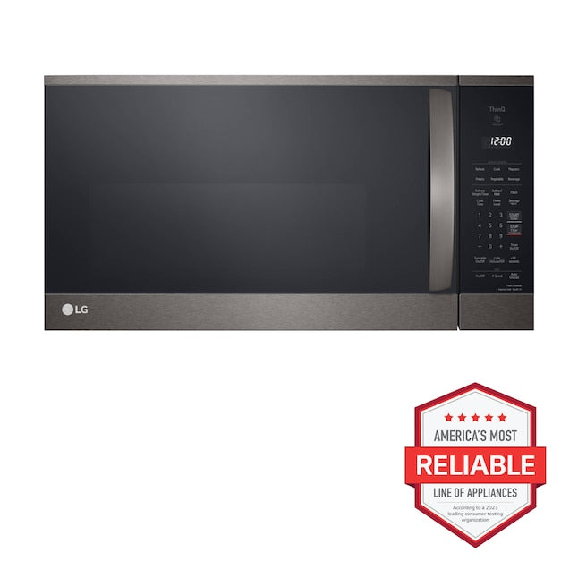 LG 1.8-cu ft 29.88-in Over-the-Range Microwave with Sensor Cooking ( PrintProof Black Stainless Steel )