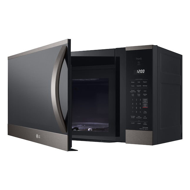 LG 1.8-cu ft 29.88-in Over-the-Range Microwave with Sensor Cooking ( PrintProof Black Stainless Steel )