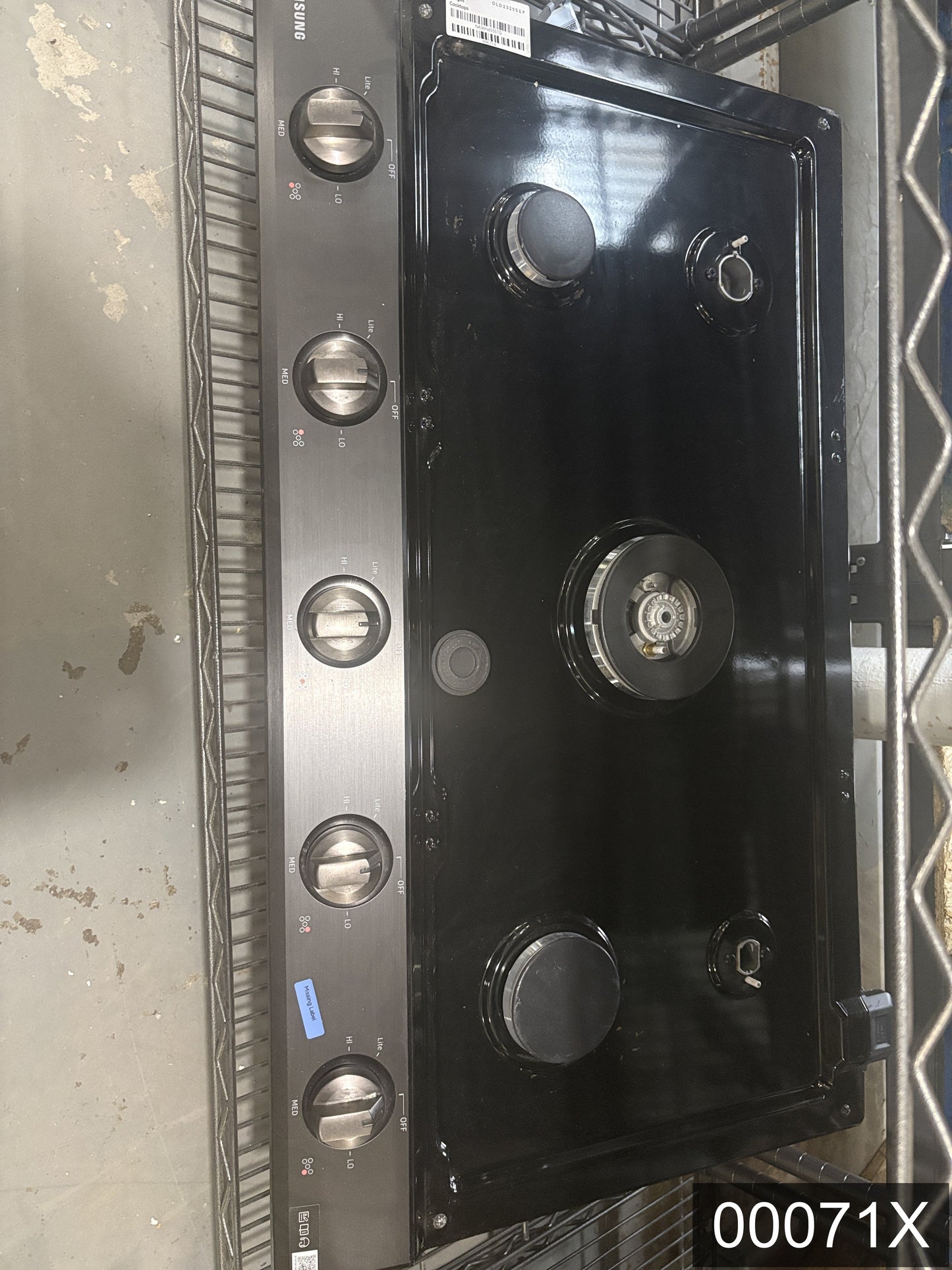 Samsung 36-in 5 burners Black Stainless steel Gas Cooktop (Griddle Included)