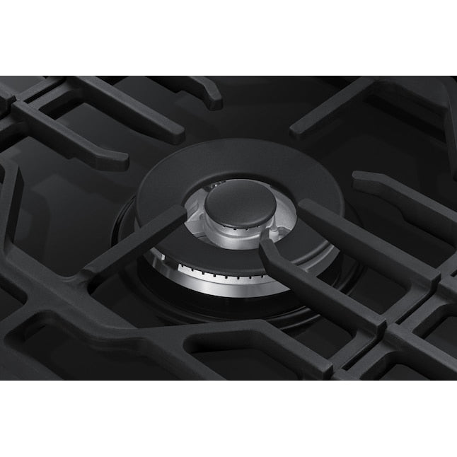 Samsung 36-in 5 burners Black Stainless steel Gas Cooktop (Griddle Included)