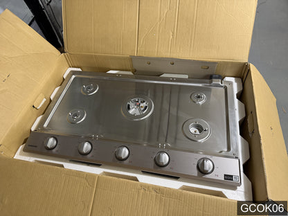 Samsung 36-in 5 burners Stainless steel Gas Cooktop (Griddle Included)