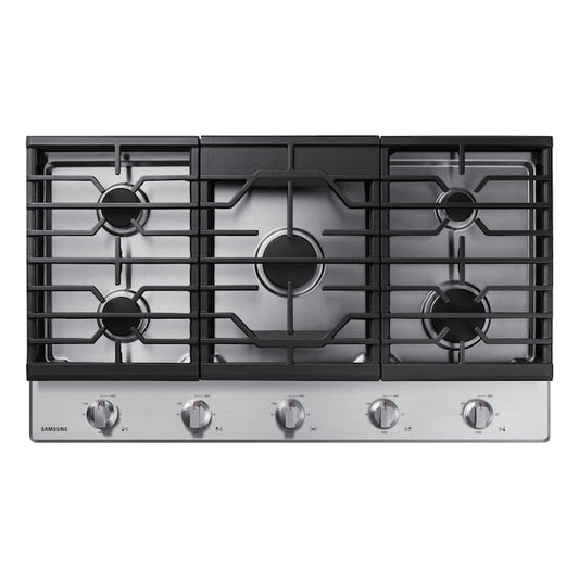 Samsung 36-in 5 burners Stainless steel Gas Cooktop