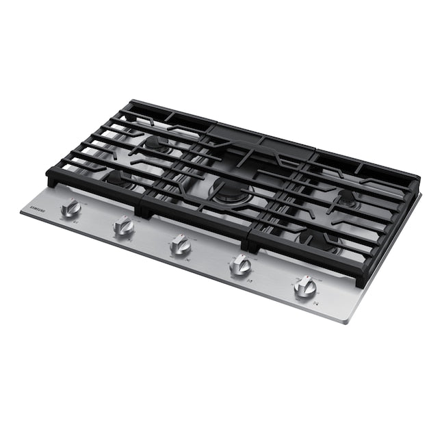 Samsung 36-in 5 burners Stainless steel Gas Cooktop