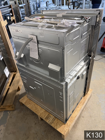 Samsung Bespoke 30 inch Self + Steam Cleaning Air Fry Smart Compatible Microwave Wall Oven Combo ( White Glass )