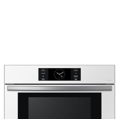 Samsung Bespoke 30 inch Self + Steam Cleaning Air Fry Smart Compatible Microwave Wall Oven Combo ( White Glass )