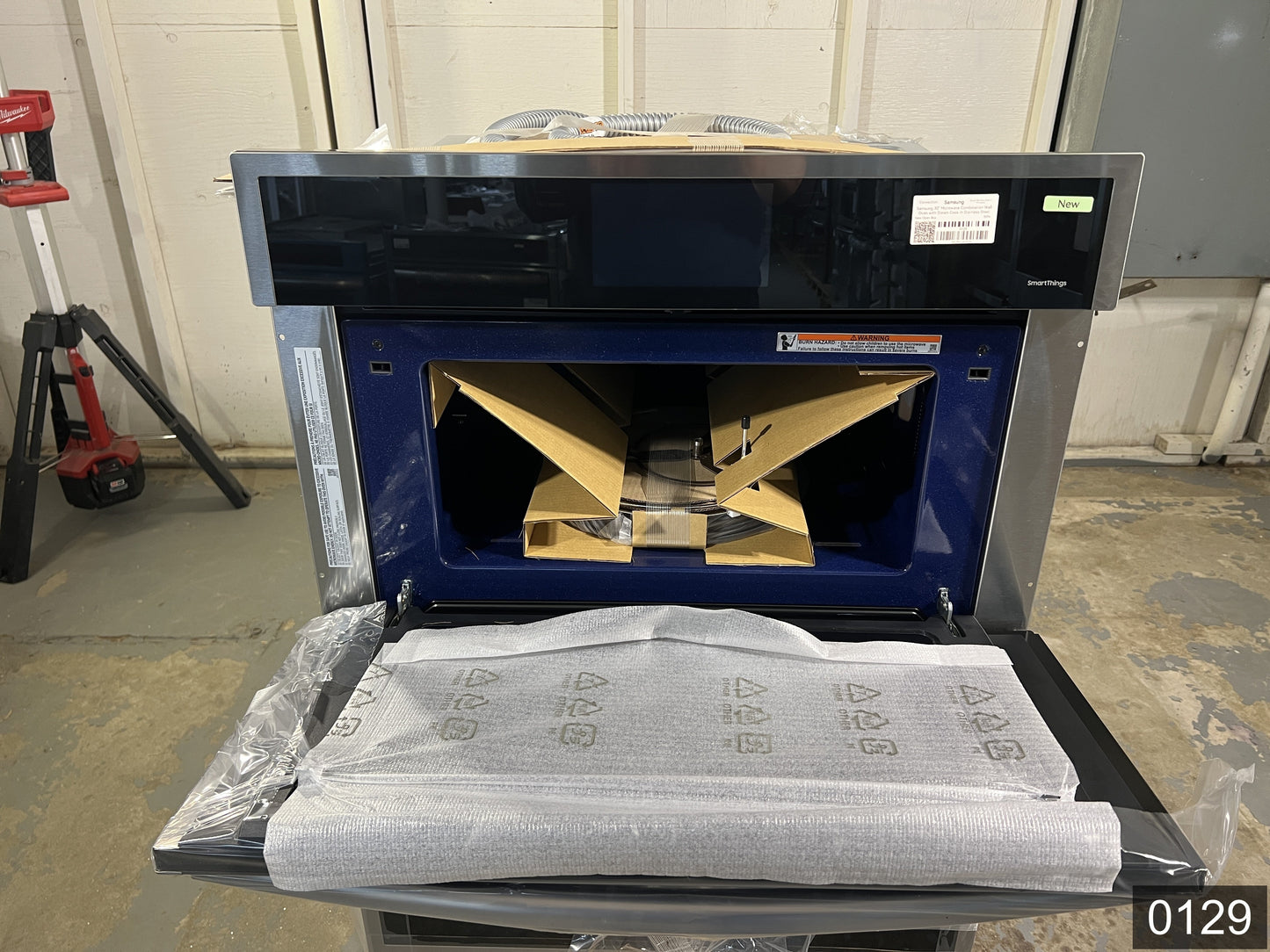 Samsung 30 inch Self + Steam Cleaning Air Fry Smart Compatible Microwave Wall Oven Combo ( Stainless Steel )