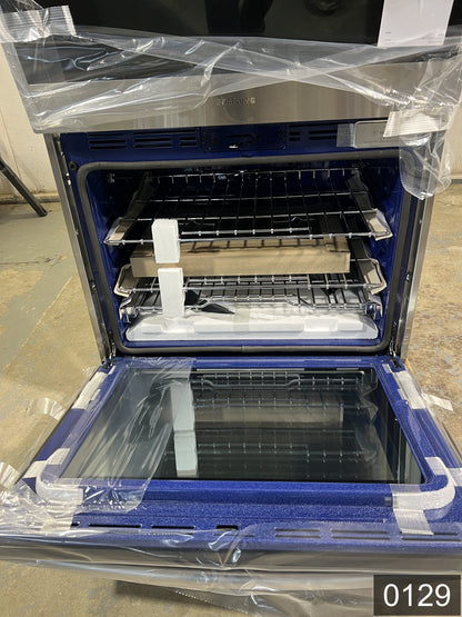 Samsung 30 inch Self + Steam Cleaning Air Fry Smart Compatible Microwave Wall Oven Combo ( Stainless Steel )