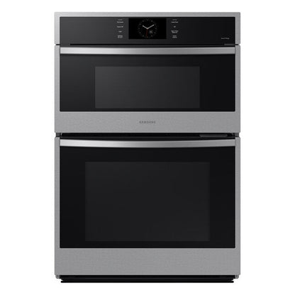 Samsung 30 inch Self + Steam Cleaning Air Fry Smart Compatible Microwave Wall Oven Combo ( Stainless Steel )