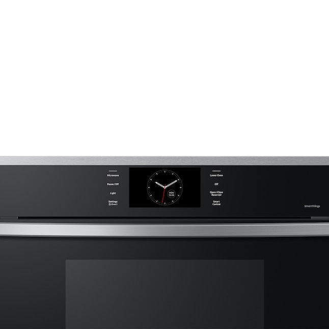 Samsung 30 inch Self + Steam Cleaning Air Fry Smart Compatible Microwave Wall Oven Combo ( Stainless Steel )