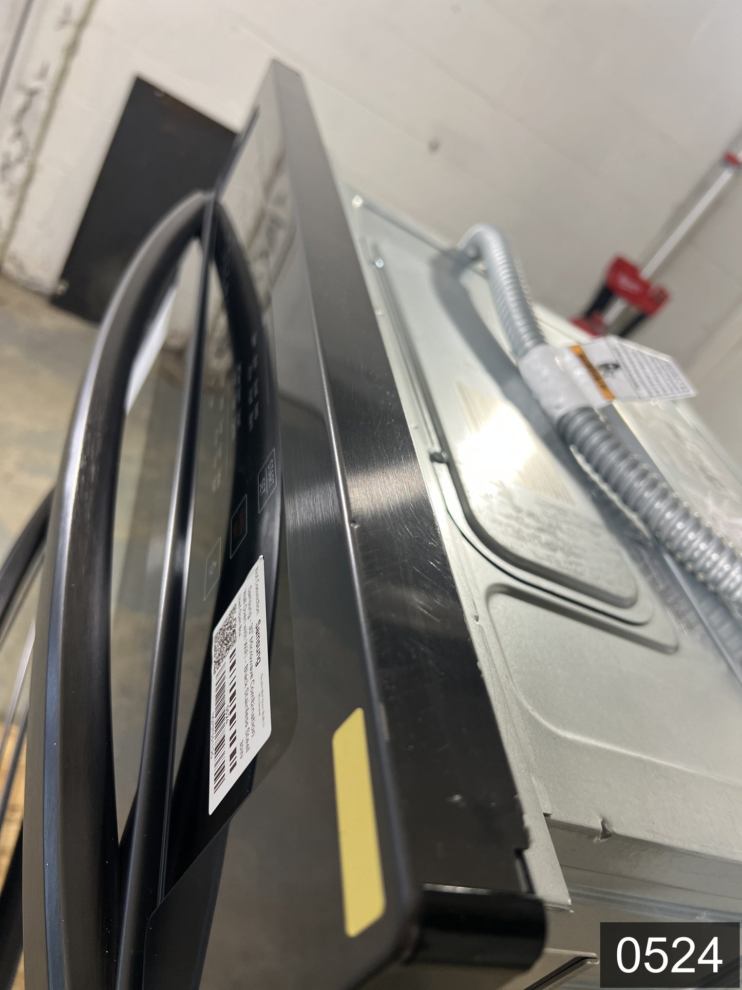 Samsung 30 inch Self + Steam Cleaning Smart Compatible Microwave Wall Oven Combo ( Fingerprint Resistant Black Stainless Steel )