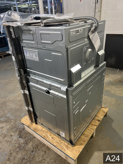 Samsung 30 inch Self + Steam Cleaning Smart Compatible Microwave Wall Oven Combo ( Stainless Steel )