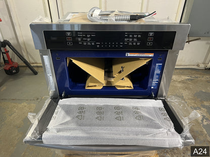 Samsung 30 inch Self + Steam Cleaning Smart Compatible Microwave Wall Oven Combo ( Stainless Steel )