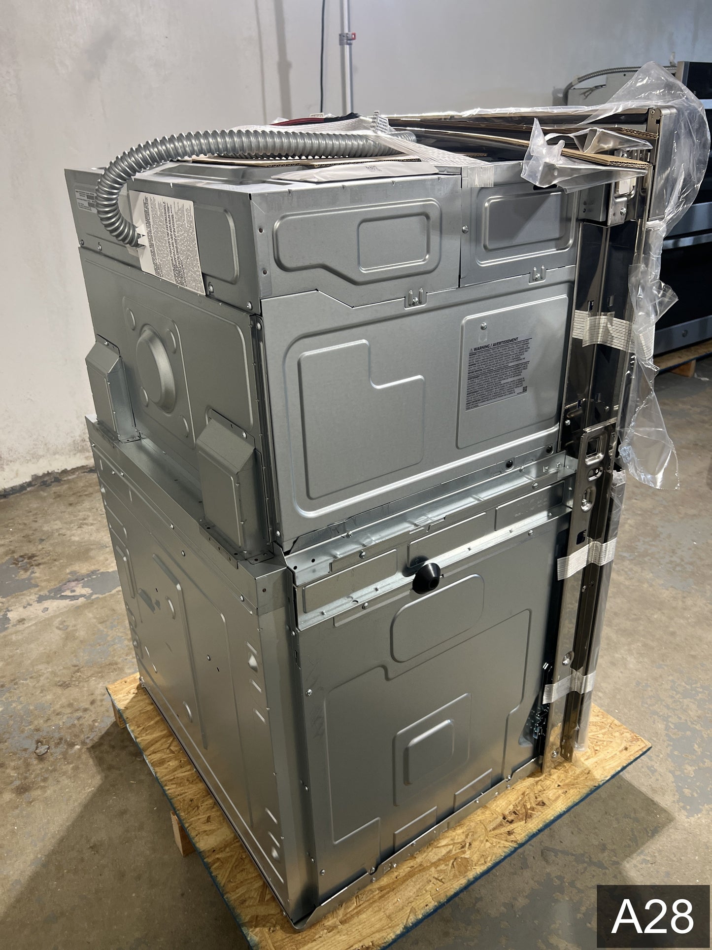 Samsung 30 inch Self + Steam Cleaning Smart Compatible Microwave Wall Oven Combo ( Stainless Steel )