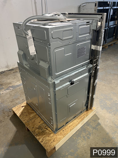 Samsung 30 inch Self + Steam Cleaning Smart Compatible Microwave Wall Oven Combo ( Stainless Steel )