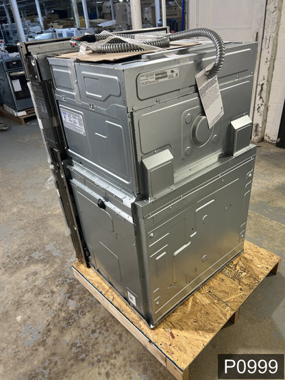 Samsung 30 inch Self + Steam Cleaning Smart Compatible Microwave Wall Oven Combo ( Stainless Steel )