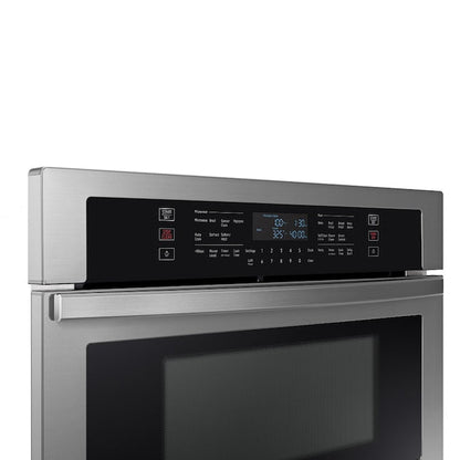 Samsung 30 inch Self + Steam Cleaning Smart Compatible Microwave Wall Oven Combo ( Stainless Steel )