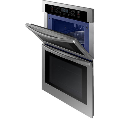 Samsung 30 inch Self + Steam Cleaning Smart Compatible Microwave Wall Oven Combo ( Stainless Steel )