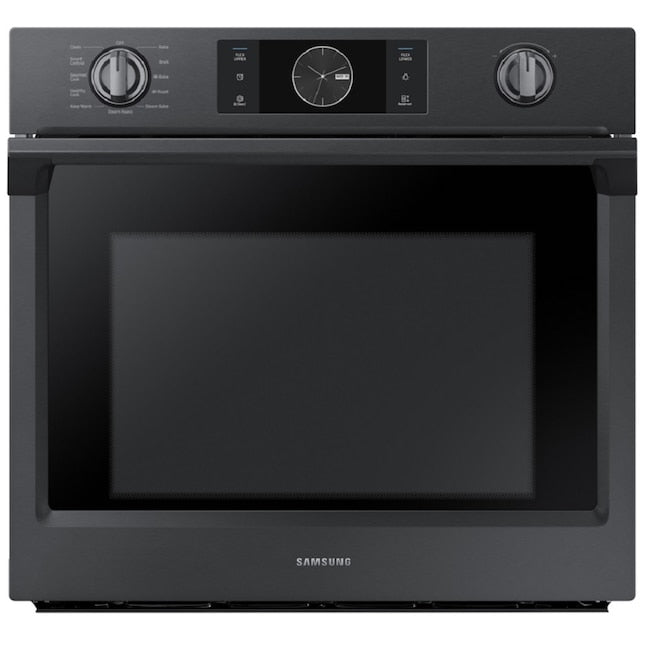 Samsung Steam Cook with Flex Duo 30 inch Single Electric Wall Oven True Convection and Self-cleaning ( Fingerprint Resistant Black Stainless Steel )