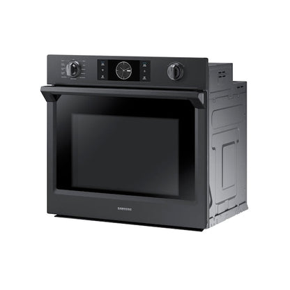 Samsung Steam Cook with Flex Duo 30 inch Single Electric Wall Oven True Convection and Self-cleaning ( Fingerprint Resistant Black Stainless Steel )