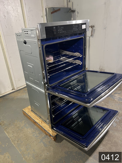 Samsung 30 inch Smart Compatible Double Electric Wall Oven with Self + Steam Cleaning ( Fingerprint Resistant Black Stainless Steel )