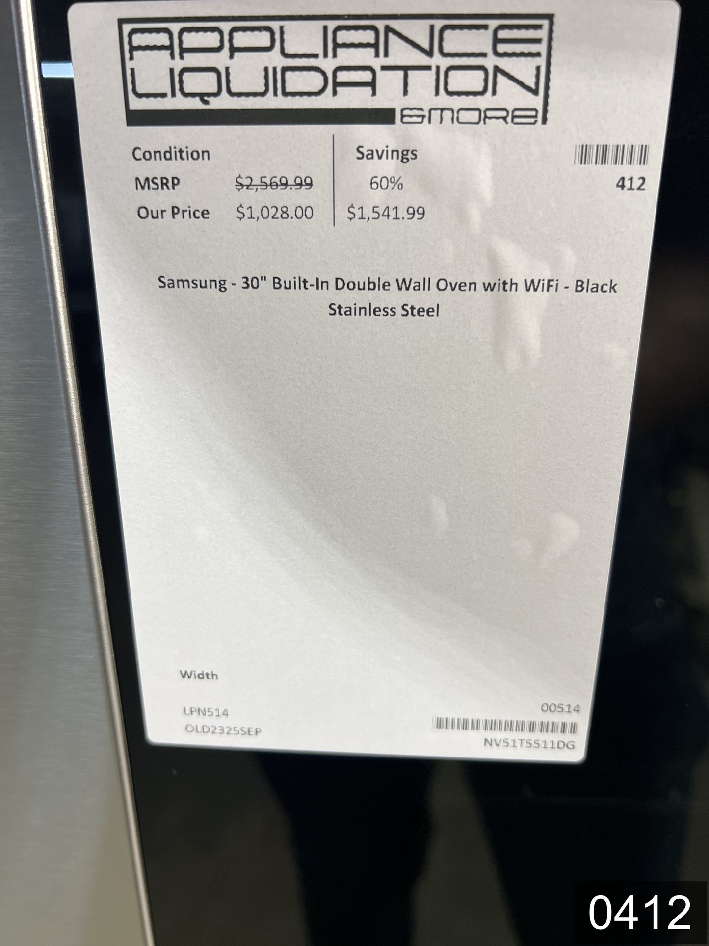 Samsung 30 inch Smart Compatible Double Electric Wall Oven with Self + Steam Cleaning ( Fingerprint Resistant Black Stainless Steel )