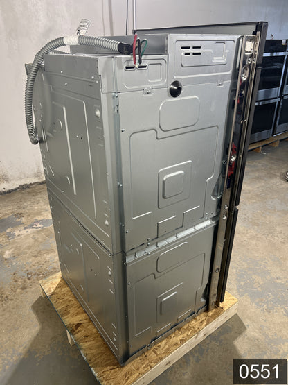 Samsung 30 inch Smart Compatible Double Electric Wall Oven with Self + Steam Cleaning ( Fingerprint Resistant Black Stainless Steel )