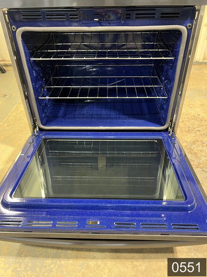 Samsung 30 inch Smart Compatible Double Electric Wall Oven with Self + Steam Cleaning ( Fingerprint Resistant Black Stainless Steel )