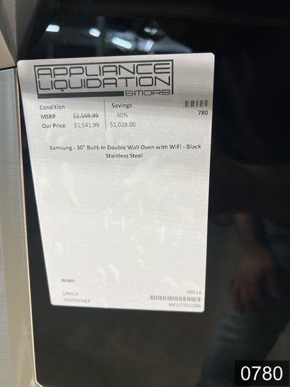 Samsung 30 inch Smart Compatible Double Electric Wall Oven with Self + Steam Cleaning ( Stainless Steel )