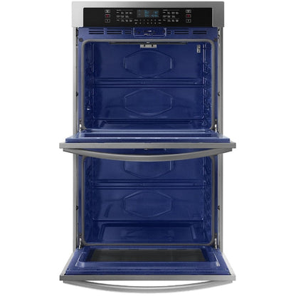 Samsung 30 inch Smart Compatible Double Electric Wall Oven with Self + Steam Cleaning ( Stainless Steel )