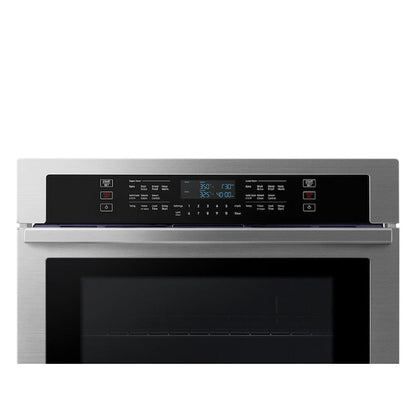 Samsung 30 inch Smart Compatible Double Electric Wall Oven with Self + Steam Cleaning ( Stainless Steel )