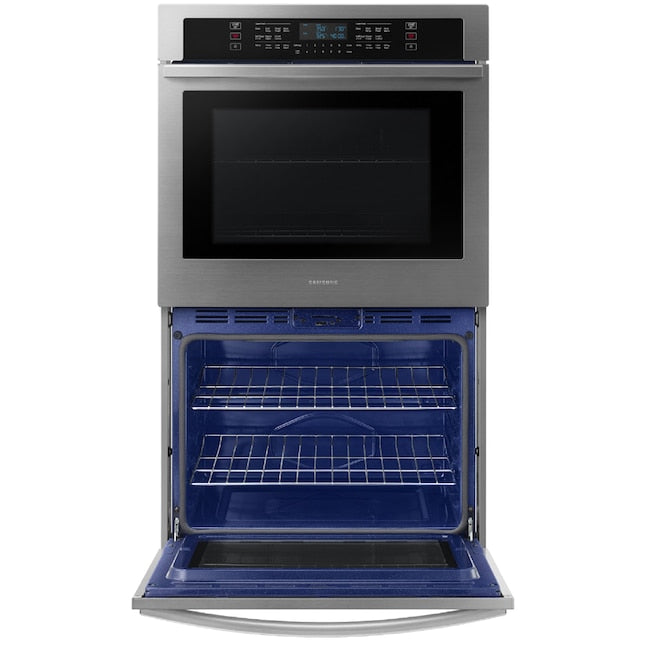 Samsung 30 inch Smart Compatible Double Electric Wall Oven with Self + Steam Cleaning ( Stainless Steel )
