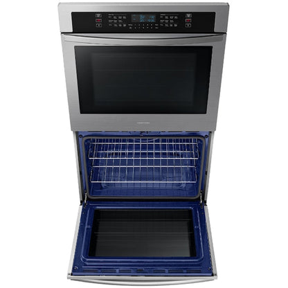 Samsung 30 inch Smart Compatible Double Electric Wall Oven with Self + Steam Cleaning ( Stainless Steel )