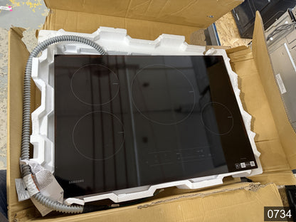 Samsung 30-in 4 burners Black Smart Compatible Induction Cooktop