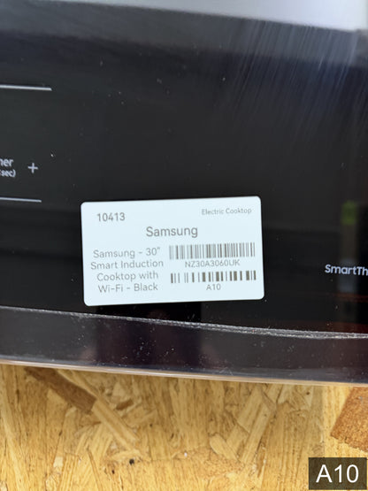 Samsung 30-in 4 burners Black Smart Compatible Induction Cooktop