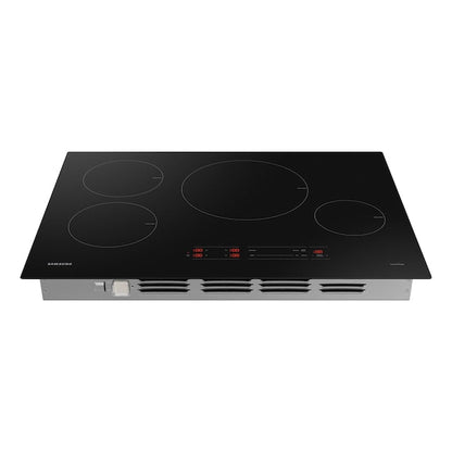 Samsung 30-in 4 burners Black Smart Compatible Induction Cooktop