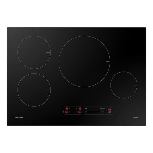 Samsung 30-in 4 burners Black Smart Compatible Induction Cooktop