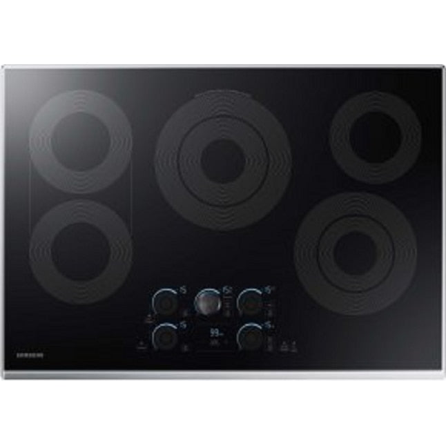 Samsung Premium Plus 30-in 5 burners Smooth surface Stainless steel Smart Compatible Electric Cooktop