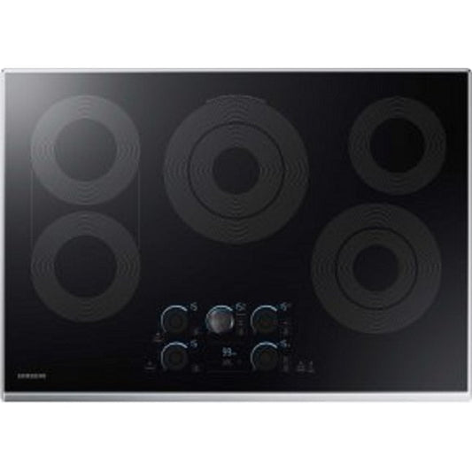Samsung Premium Plus 30-in 5 burners Smooth surface Stainless steel Smart Compatible Electric Cooktop