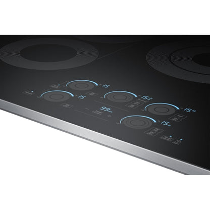Samsung Premium Plus 30-in 5 burners Smooth surface Stainless steel Smart Compatible Electric Cooktop