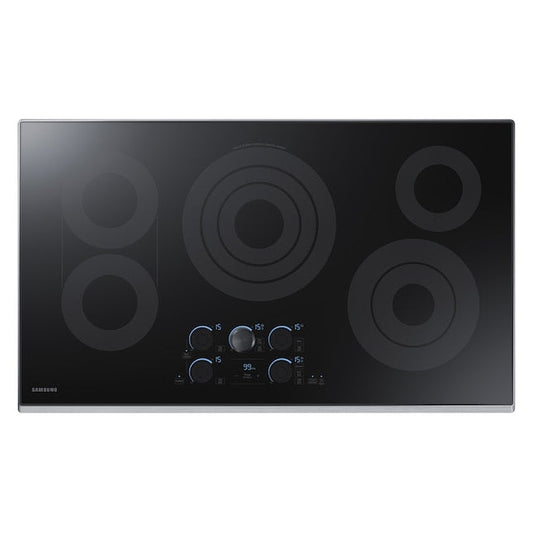 Samsung Premium Plus 36-in 5 burners Smooth Surface (Radiant) Stainless steel Smart Compatible Electric Cooktop