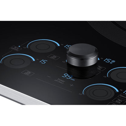 Samsung Premium Plus 36-in 5 burners Smooth surface Stainless steel Smart Compatible Electric Cooktop