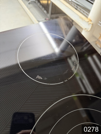 GE Profile 36-in 5 burners Smooth surface Black Smart Compatible Electric Cooktop