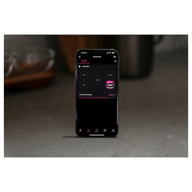 GE Profile 36-in 5 burners Smooth surface Black Smart Compatible Electric Cooktop