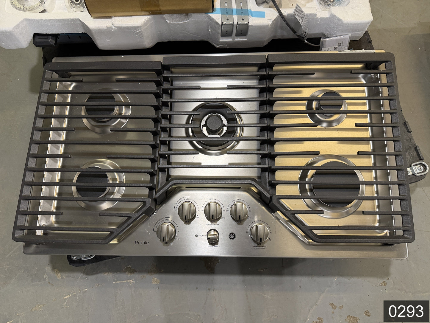 GE Profile 36-in 5 burners Stainless steel Gas Cooktop