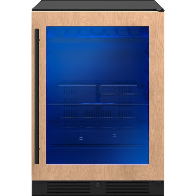 Zephyr Presrv 24-in W 108 -Can Capacity Panel Ready + Glass Built-in/Freestanding Indoor Beverage Refrigerator with Glass Door
