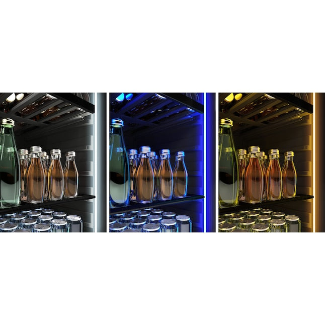 Zephyr Presrv 24-in W 108 -Can Capacity Panel Ready + Glass Built-in/Freestanding Indoor Beverage Refrigerator with Glass Door