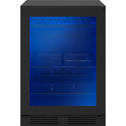 Zephyr Presrv 24-in W 108 -Can Capacity Panel Ready + Glass Built-in/Freestanding Indoor Beverage Refrigerator with Glass Door